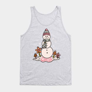 Cancer Zodiac Snowman Tank Top